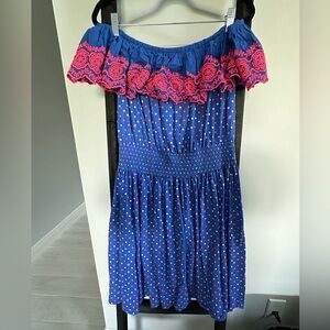 Lilly Pulitzer- Kalama Off-The-Shoulder Smocked Dress